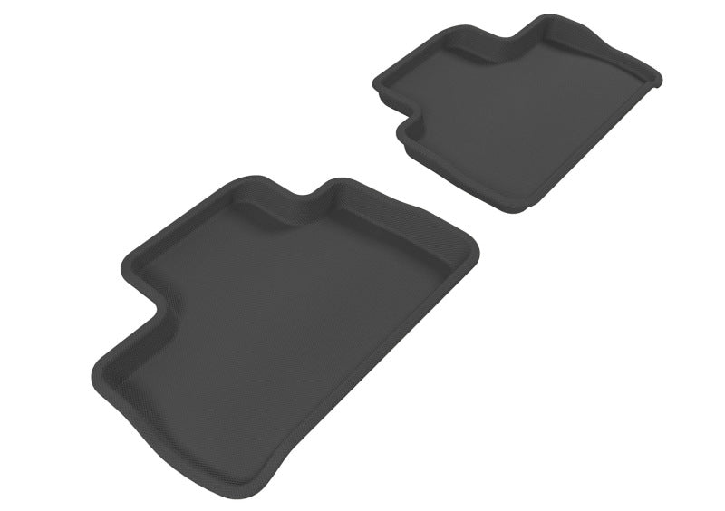 3D MAXpider 2007-2014 Land Rover Lr2 Kagu 2nd Row Floormats - Black L1LR00121509