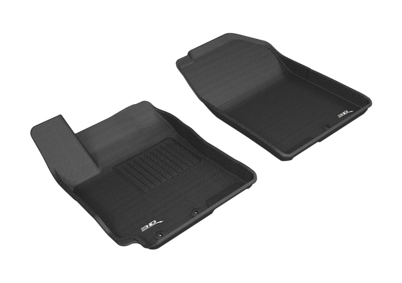 3D MAXpider 2018-2020 Hyundai Accent Sedan Kagu 1st Row Floormat - Black L1HY08611509