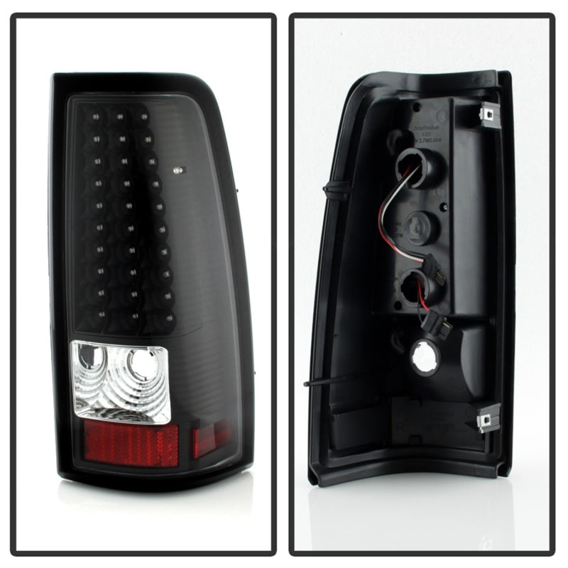 SPYDER Xtune Chevy Silverado 1500/2500/3500 99-02 LED Tail Lights Black ALT-ON-CS99-LED-BK 5008817