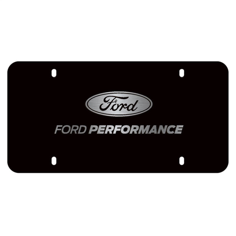 Ford Racing Black Stainless Steel Marque Plate M-1828-LB