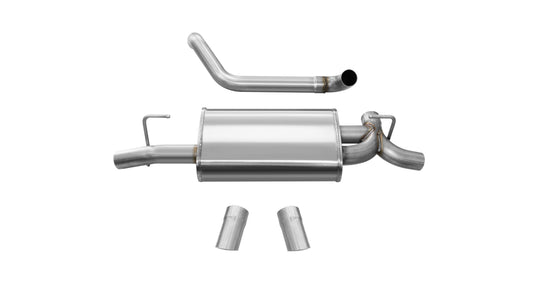 Corsa Sport, Touring / 2.5 in Axle-Back Turn Downs | 2018-25 Jeep Wrangler JLU/JL 3.6L, 2019-23 2.0T (21013, 21015)