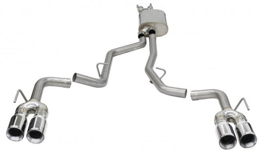 Corsa Sport / 2.5 in Cat-Back 4.0 in Tips | 2020-22 Ford Explorer ST Downpipe (21080)