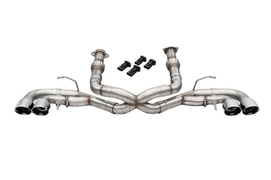 Corsa 3.0 in Cat-Back 4.5 in Pro-Series Tips | 2020-24 Corvette C8 (w/o Factory NPP) (21102, 21104-1)