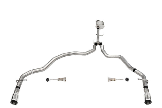 Corsa Xtreme / 3.0 in Cat-Back Dual Rear Exit | 2021-24 Ford F-150 5.0L V8 (122.8" WB) (21143)