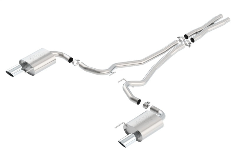 Borla Atak S Cat-Back 15-17 Ford Mustang GT 5.0L V8 MT/AT 2.5in pipe 4in tip 140591