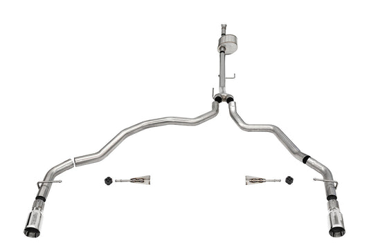 Corsa [OPEN BOX] Xtreme, 3.0 in Cat-Back Dual Rear Exit | 2021-24 Ford F-150 5.0L V8 (141.5" WB) (21146)