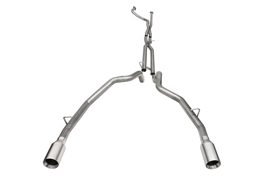 Corsa Muffler Delete / 3.0 in Cat-Back DRE 5.0 in Single Tips | 2021-2024 RAM 1500 TRX 6.2L 145WB (21190)