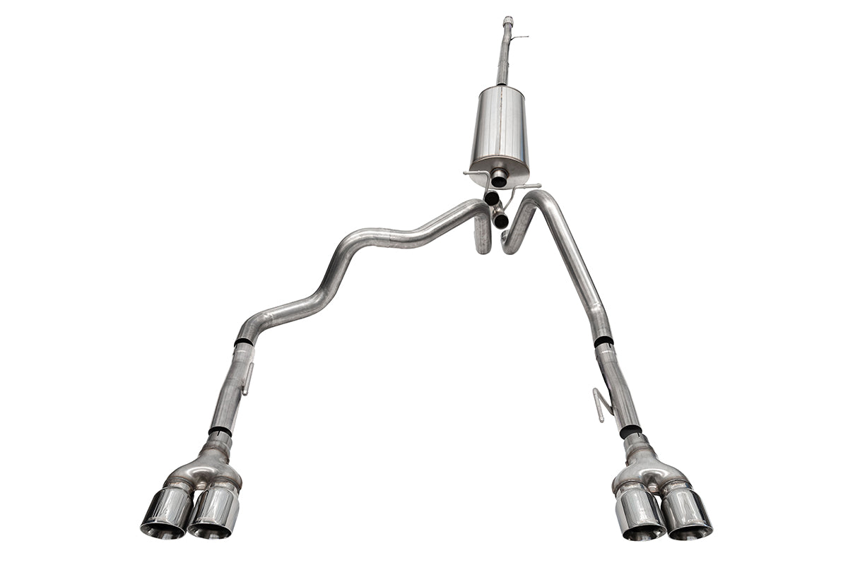 Corsa Sport / 3.0 in Cat-Back DRE Twin 4.0 in | 2024+ Silverado Sierra, Denali 6.2L 157WB (21202-1)