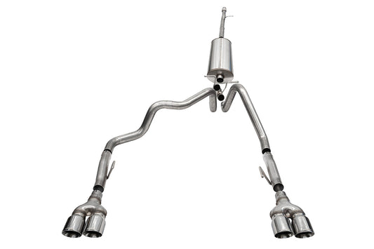 Corsa Sport / 3.0 in Cat-Back DRE Twin 4.0 in | 2022-2023 Silverado ZR2, Sierra AT4X 6.2L 147.5WB (21238)