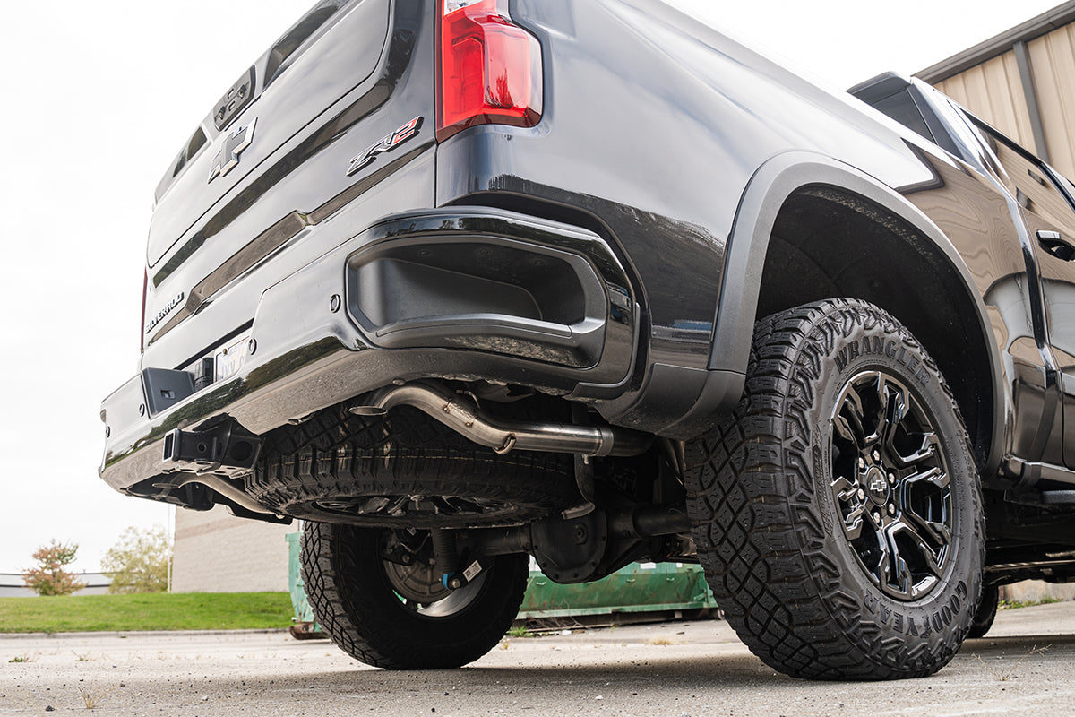 Corsa Sport / 3.0 in Cat-Back DRE Turndown | 2024-2025 Silverado ZR2, Sierra AT4X 6.2L 147.5WB (21239-1)