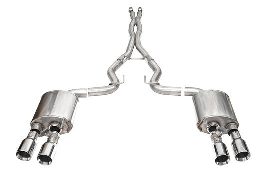 Corsa Xtreme Valved / 3.0 in Cat-Back 4.5 in Straight Tips | 2024 Mustang Dark Horse Coupe (21266)