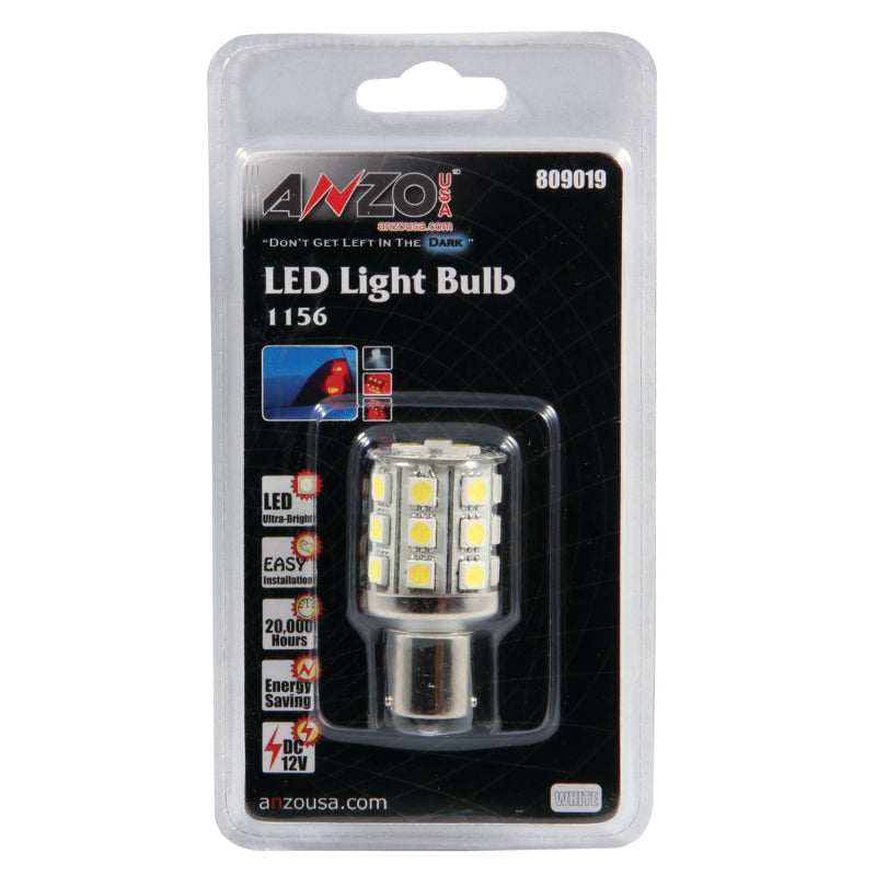 ANZO LED Bulbs Universal LED 1156 White - 24 LEDs 2in Tall 809019