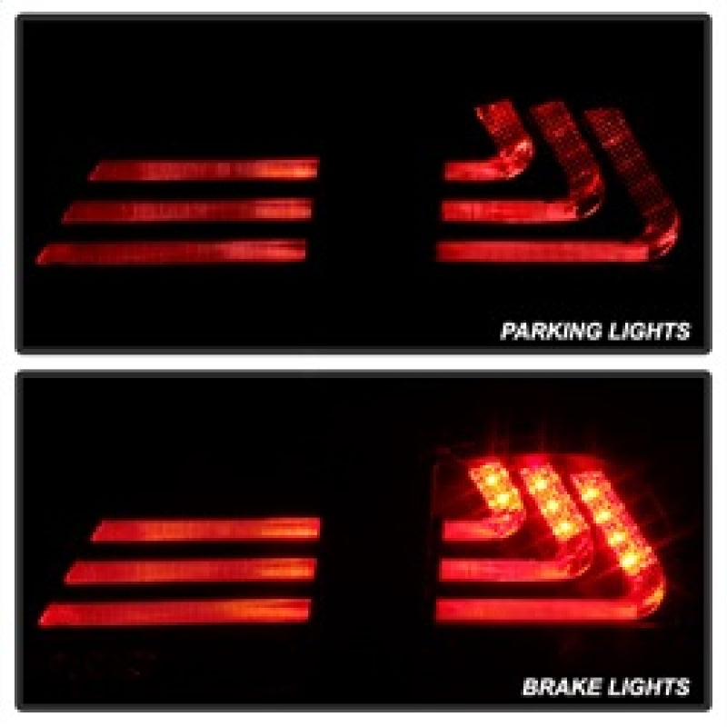Spyder 07-11 Lexus GS 350 LED Tail Lights Black ALT-YD-LGS06-LED-BK 5082596