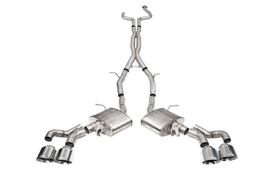 Corsa Xtreme Valved / 3.0 in Cat-Back 4.5 in Slash Tips | 2022+ Cadillac CT5-V Blackwing (21320)
