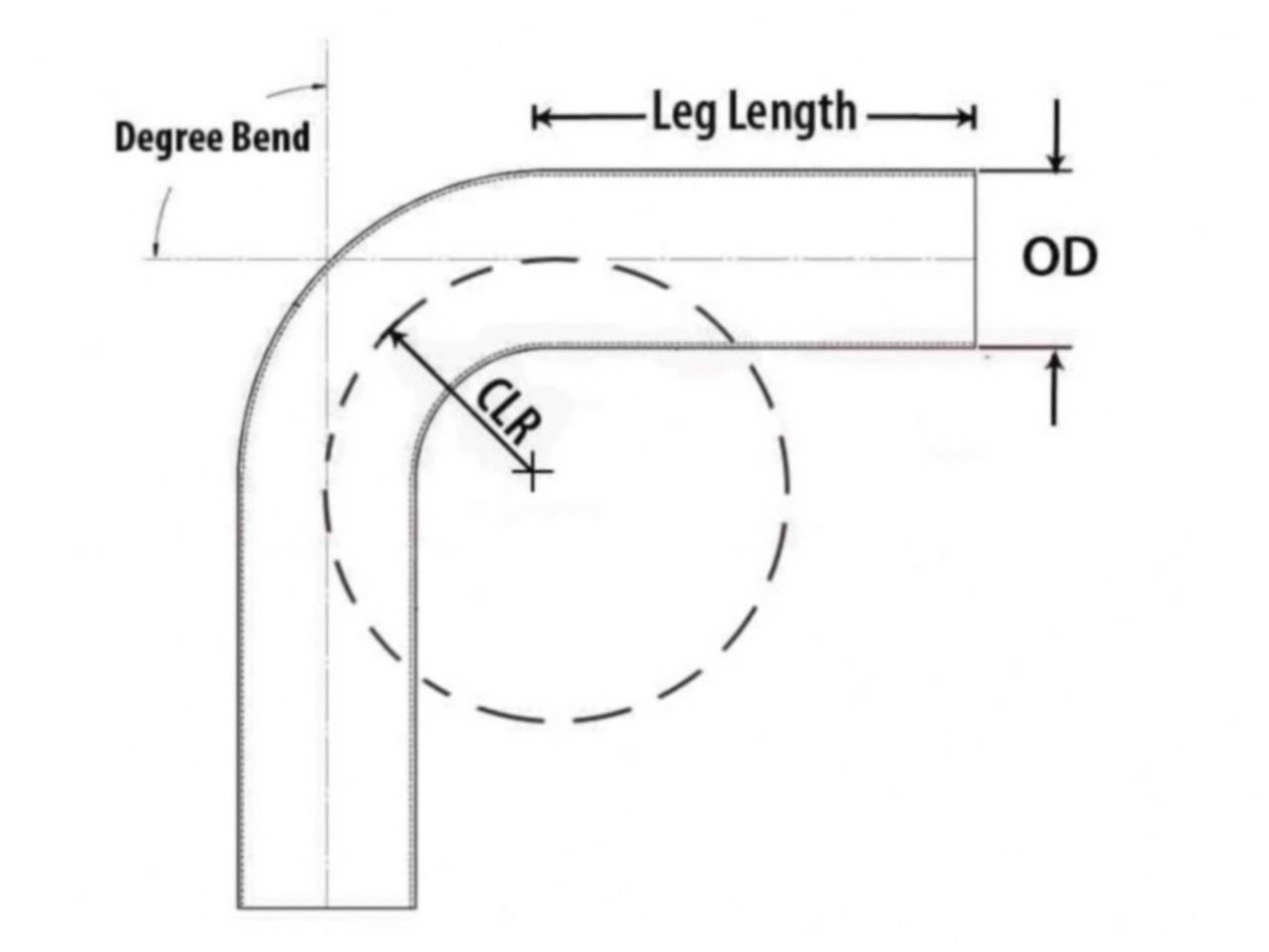 HPS Performance Products HPS 2" OD 35 Degree Bend 6061 Aluminum Elbow Pipe Tubing 16 Gauge w/ 3 1/8" CLR