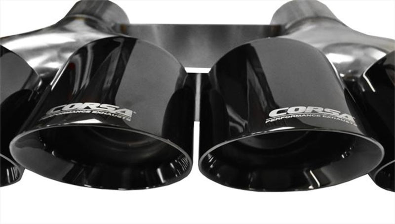 Corsa Performance 15-15 Chevrolet Corvette 6.2L V8 Quad 45in Polished Black Pro-Series