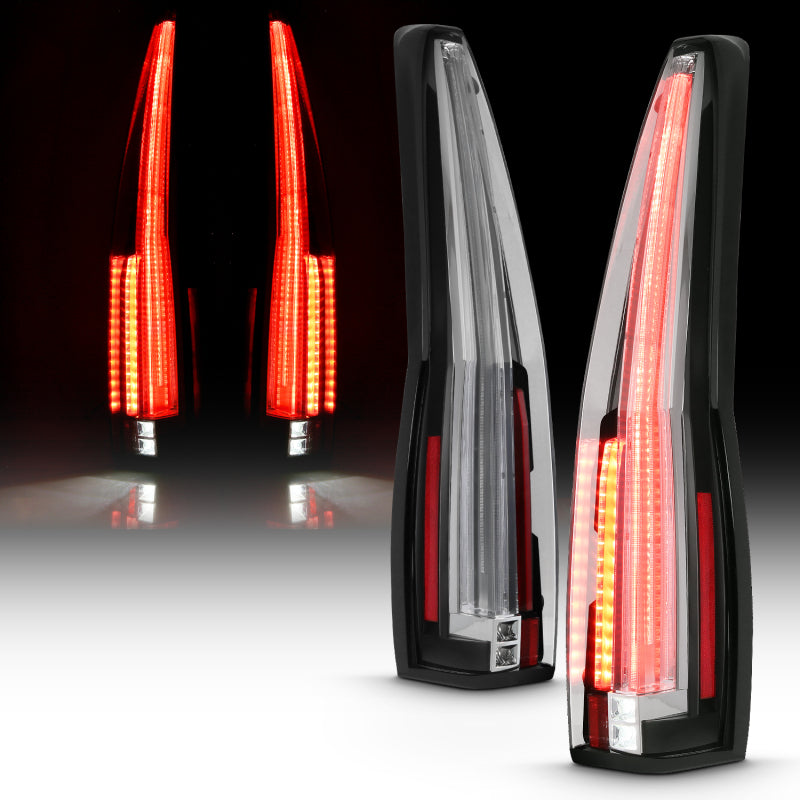 ANZO 2007-2014 Chevrolet TahOE Led Taillights Red/Clear 311297