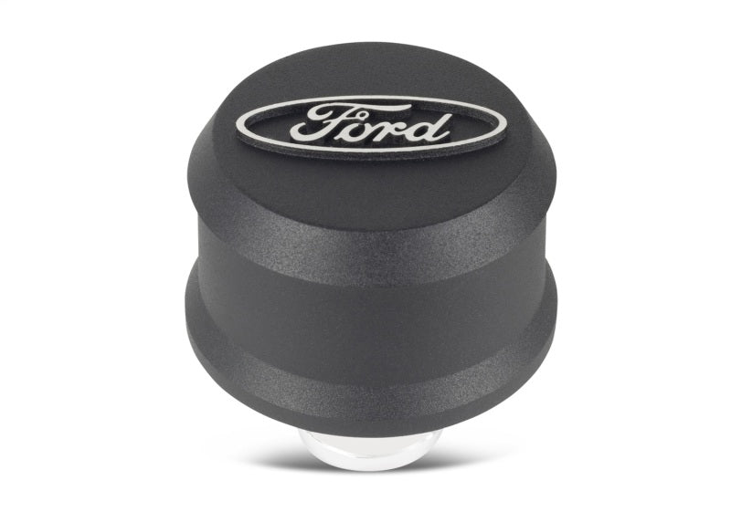Ford Valve Cover Breather w/ Slant Edge - Alm Black FRD302-435