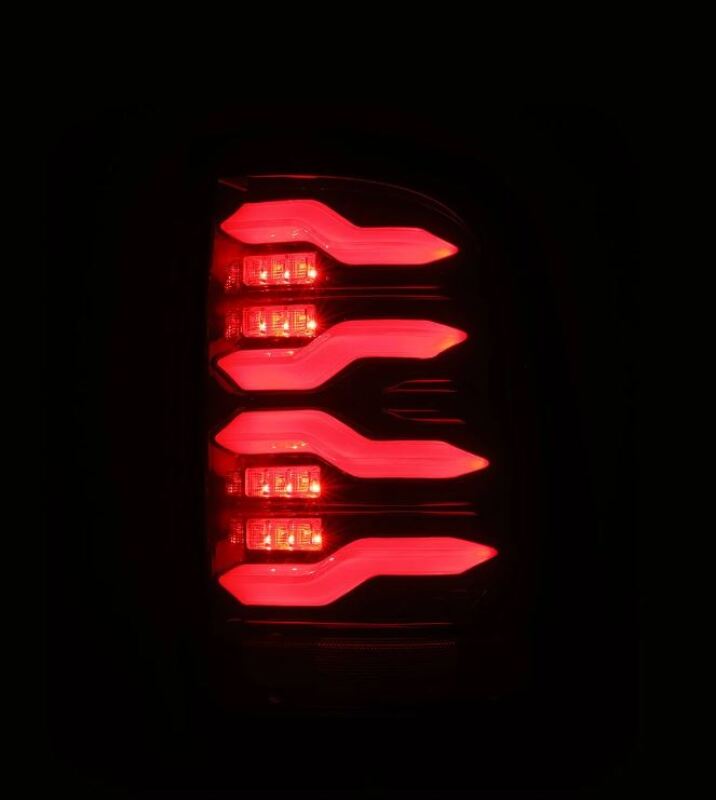 AlphaRex 09-18 Dodge RAM LUXX-Series LED Taillights Black Red w/Actv Light & SS 640002 *Discontinued