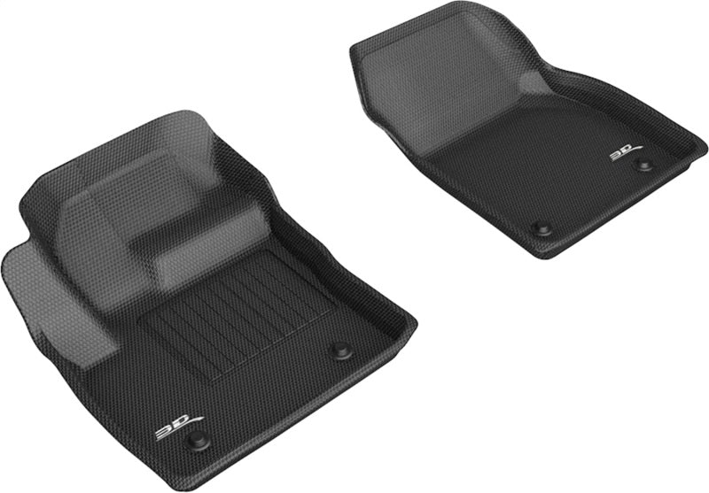 3D MAXpider 18-20 Jaguar E-Pace Kagu 1st Row Floormats - Black L1JG01311509