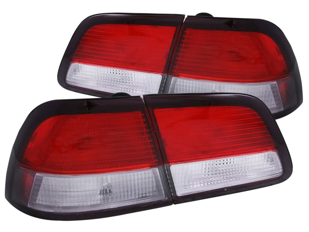 Anzo 1997-1999 Nissan Maxima Tail lights Red/Clear 4pc