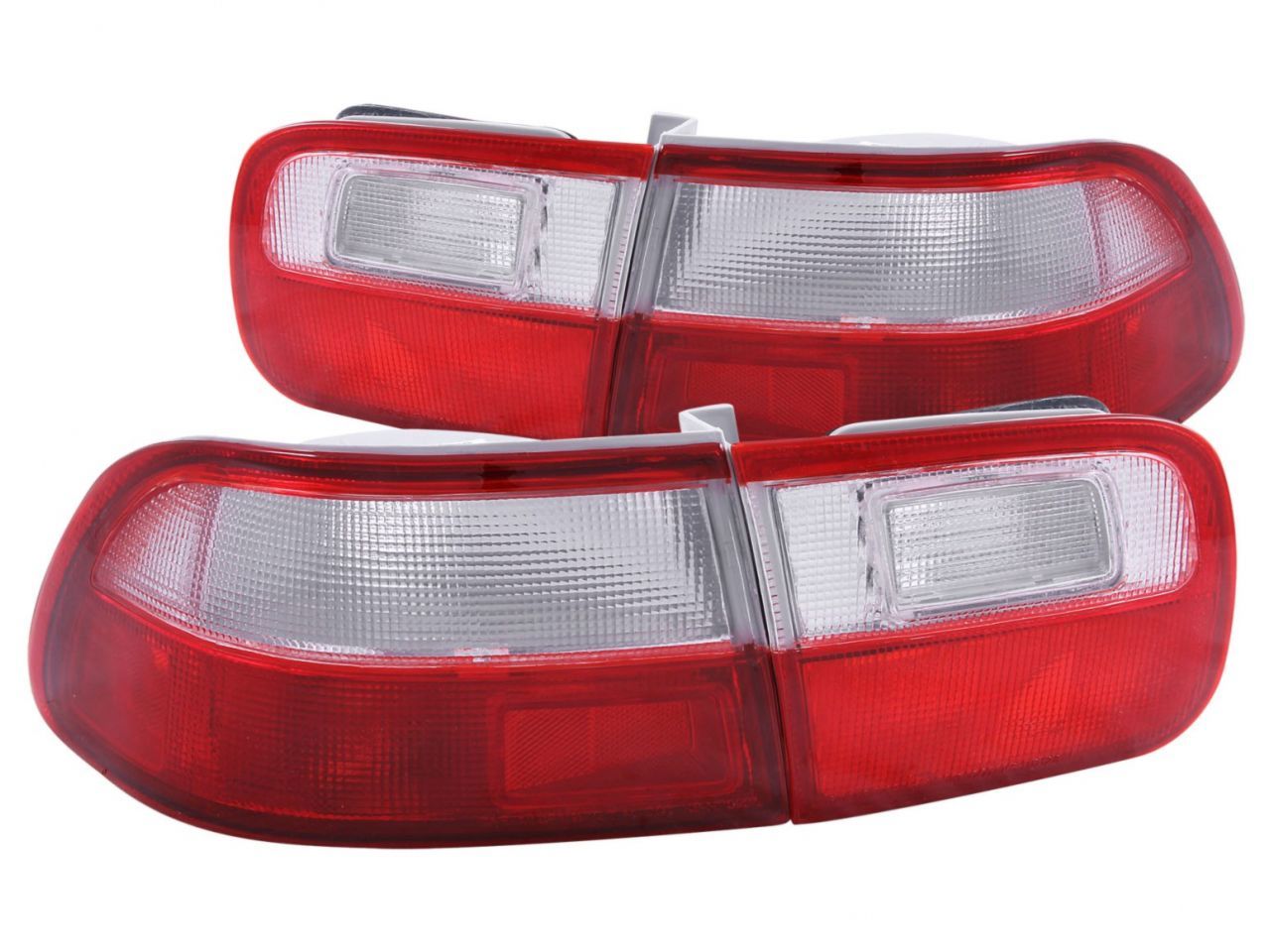 Anzo 1992-1995 Honda Civic Tail lights Red/Clear - OEM