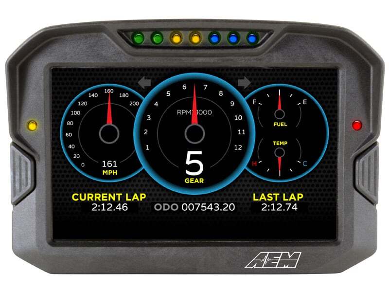 AEM CD-7 Non Logging Race Dash Carbon Fiber Digital Display (CAN Input Only) 30-5700