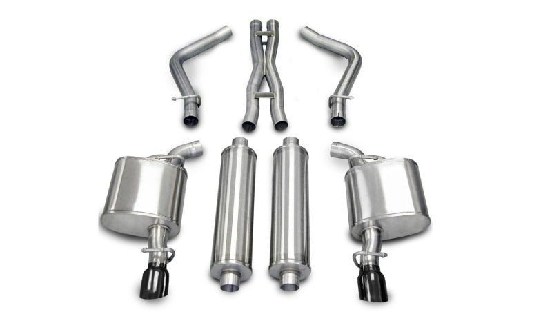 Corsa Performance 05-10 Dodge Charger R/T 5.7L V8 Black Xtreme Cat-Back Exhaust