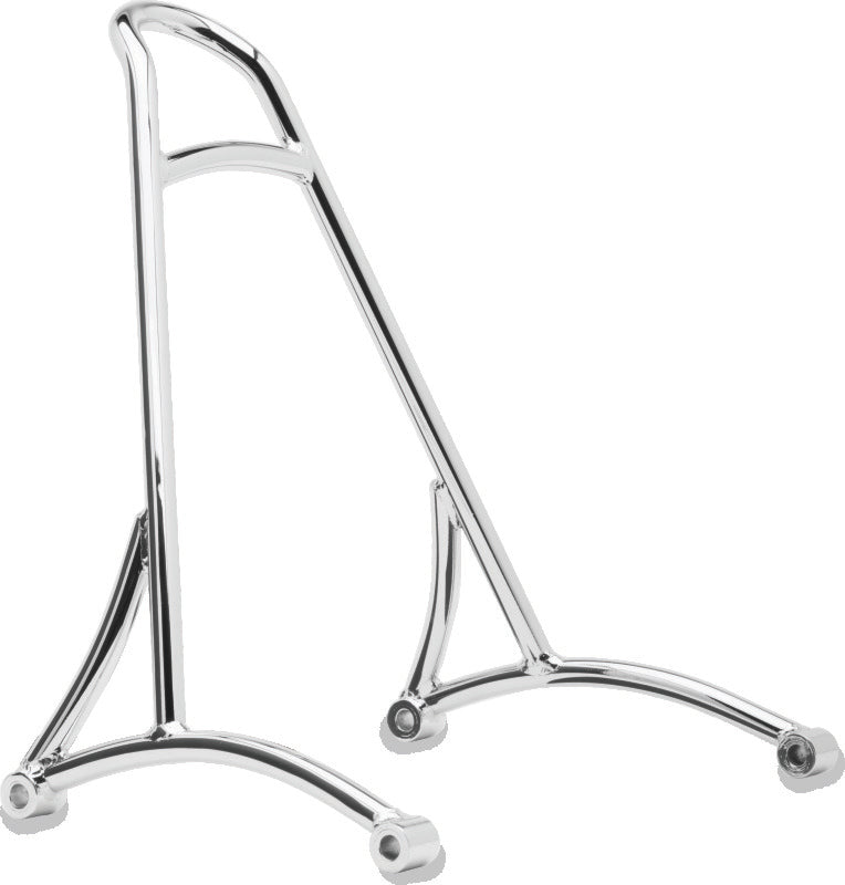 Burly Brand Short Sissy Bar 13in - Chrome B13-1504C