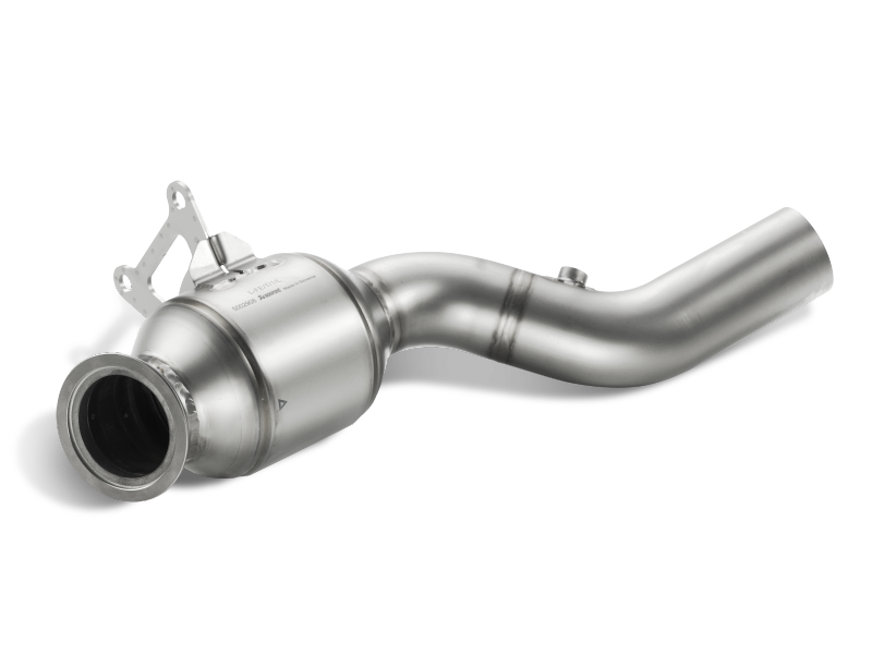 Akrapovic 10-15 Ferrari 458 Italia/458 Spyder Link Pipe Set w/ Cat (Titanium) L-FE/T/1
