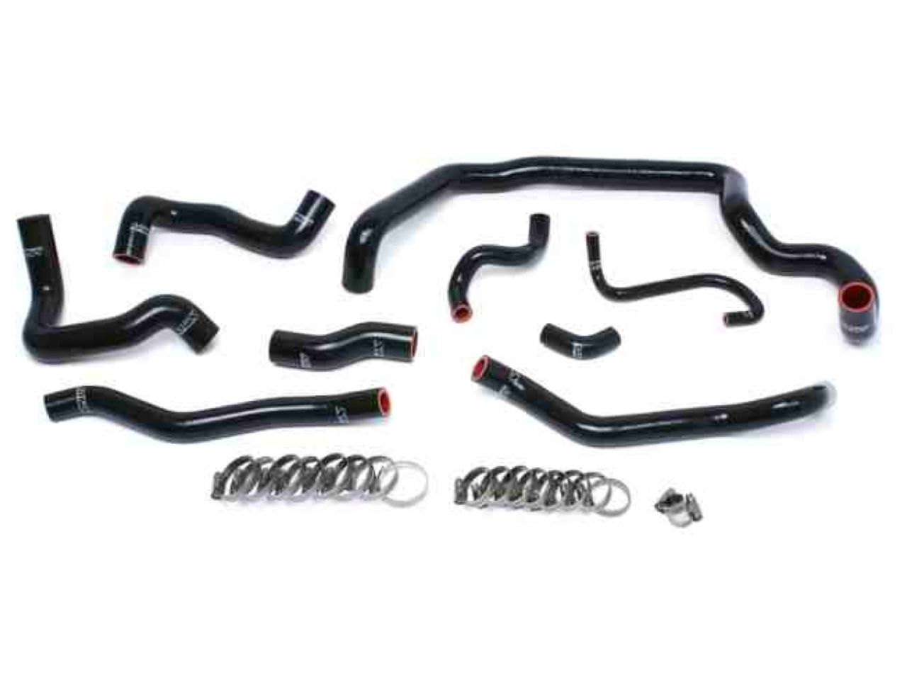 HPS Black Reinforced Silicone Radiator and Heater Hose Kit Coolant Mini 07-11 Cooper S R56 1.6L Turbo Manual Trans