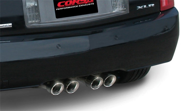 Corsa Performance 04-08 Cadillac XLR 4.6L Polished Sport Cat-Back Exhaust