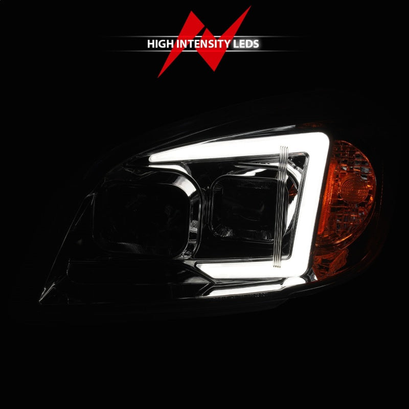 ANZO 05-10 Chevrolet Cobalt / 07-10 Pontiac G5 LED Projector Headlights Black Housing 121576