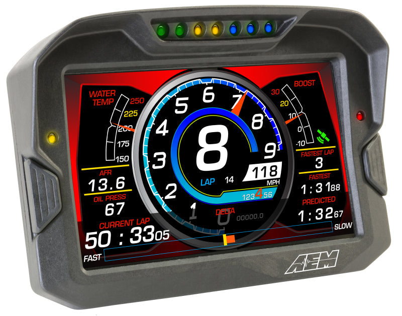 AEM Electronics Digital Dash, CD-7LG, Carbon Housing, Data Logging, GPS, CAN Bus, Kit