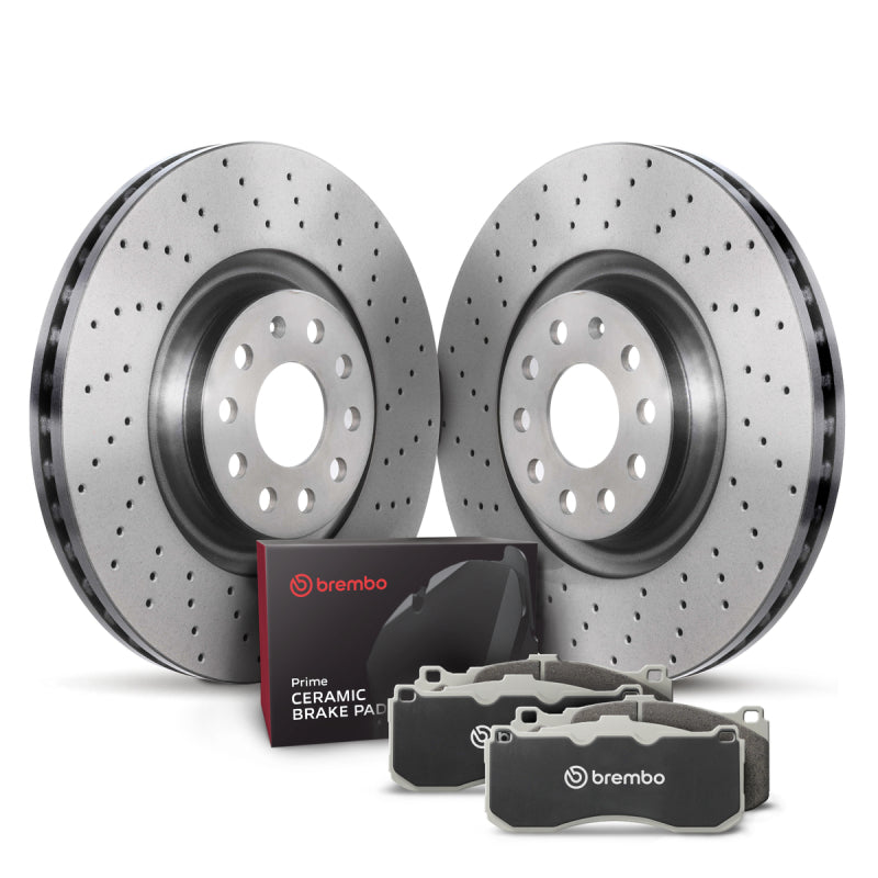 Brembo OE 15-20 Audi A3/2014 Volkswagen Golf Front Disc Brake Kit KTX0145