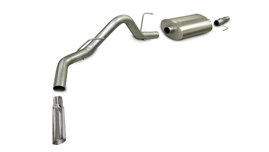 Corsa Sport / 3.0 in Cat-Back SSE 4.0 in Single Tip | Ford F-150 V8 2005-2008 5.4L, 4.6L (24300)
