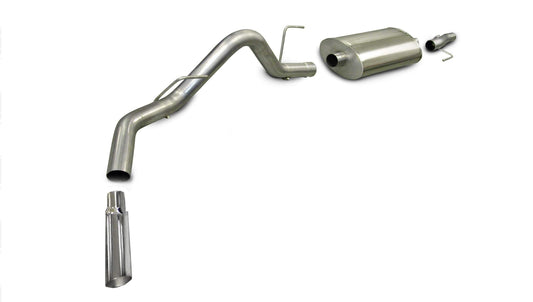 Corsa Sport / 3.0 in Cat-Back SSE 4.0 in Single Tip | Ford F-150 V8 2009-2010 5.4L, 4.6L (24310)