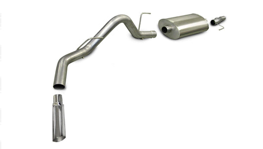 Corsa Sport / 3.0 in Cat-Back SSE 4.0 in Single Tip | Ford F-150 V8 2006-2008 5.4L, 4.6L (24383)