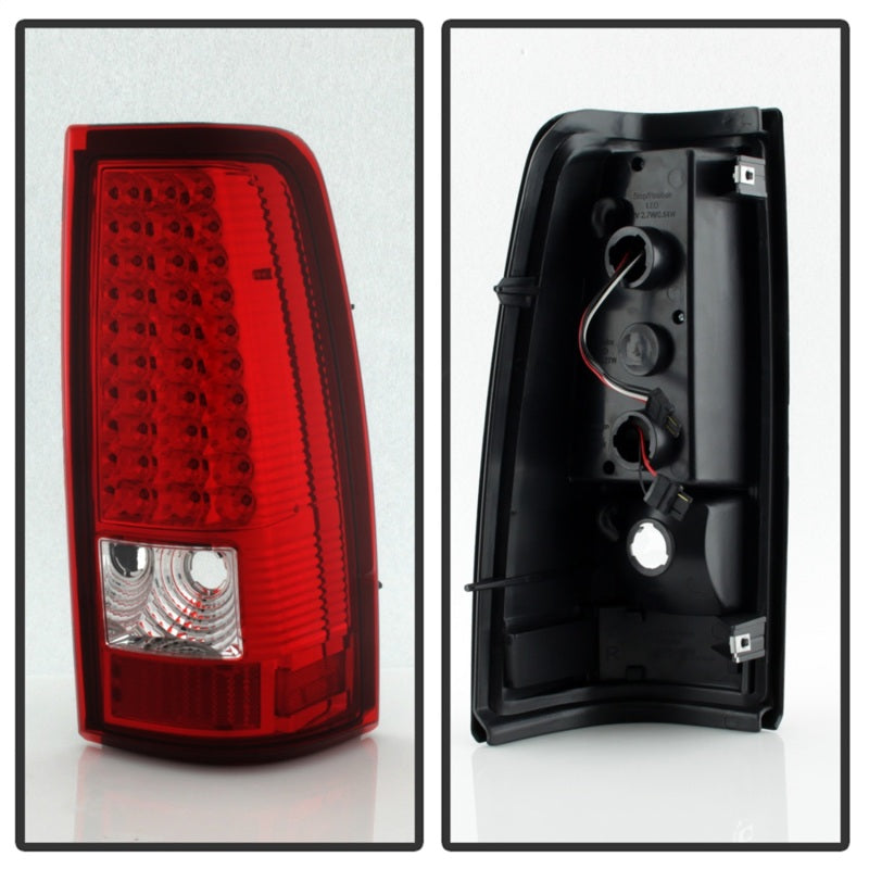 SPYDER Xtune Chevy Silverado 1500/2500/3500 99-02 LED Tail Lights Red Clear ALT-ON-CS99-LED-RC 5008831
