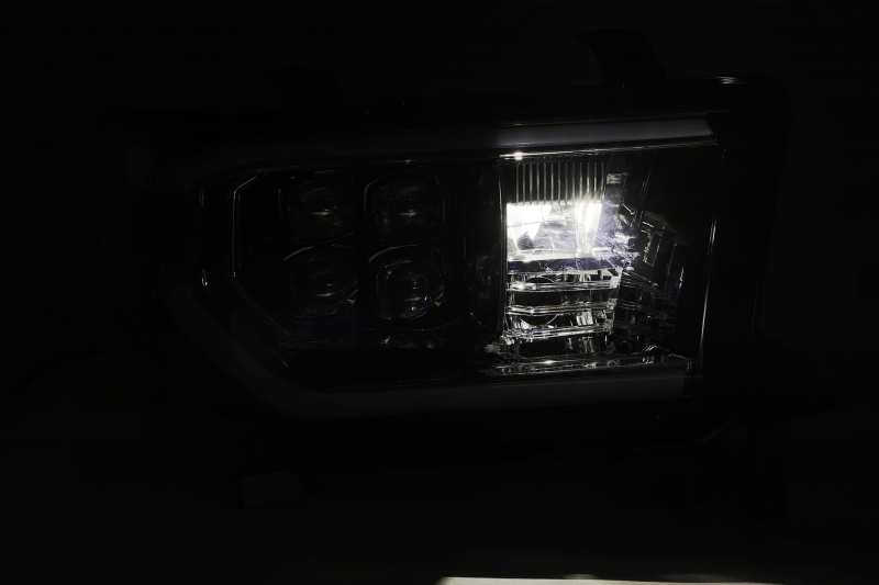 AlphaRex 07-13 Toyota Sequoia (w/Lvl Adj) NOVA LED Proj Headlights Plank Alpha Blk w/Seq Signal/RDL 880747 *Discontinued