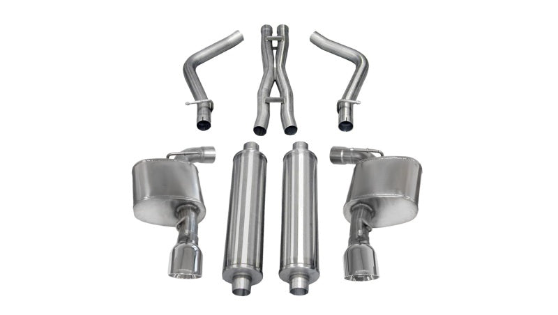 Corsa Performance 12-13 Dodge Charger SRT-8 6.4L V8 Polished Sport Cat-Back Exhaust