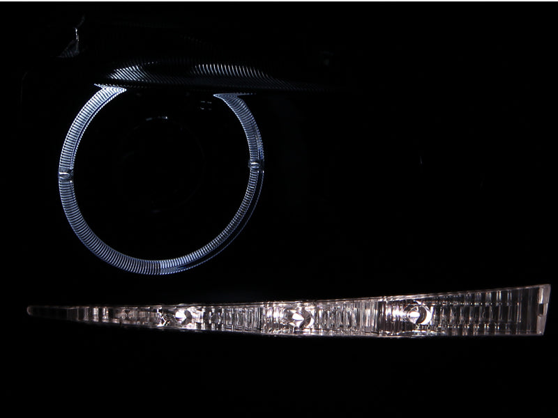 Anzo 2004-2007 Scion Xb Projector Headlights w/ Halo Black G2
