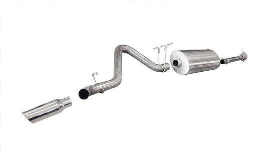 Corsa [OBSOLETE] Sport / 3.0 in Cat-Back SSE 4.0 in Single Tip | 11-14 Silverado Sierra 2500 6.0L 153WB (24794)