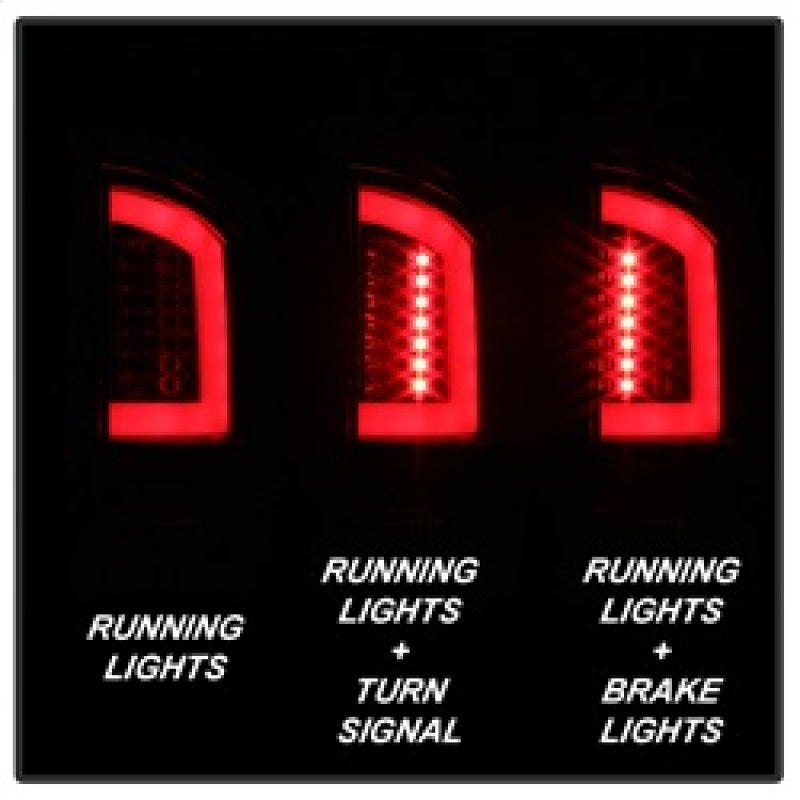 Spyder 07-09 Dodge Ram 2500/3500 V3 Light Bar LED Tail Lights - Red Clear (ALT-YD-DRAM06V3-LBLED-RC) 5084286