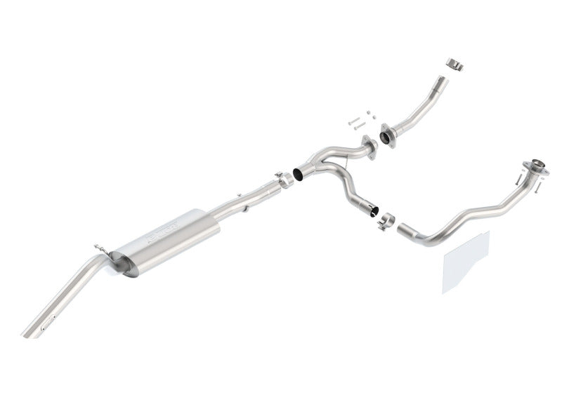 Borla 12-15 Jeep Wrangler 3.6L 2DR Cat Back 2in 2.5in Climber Turn Down Exit S-Type Exhaust 140644