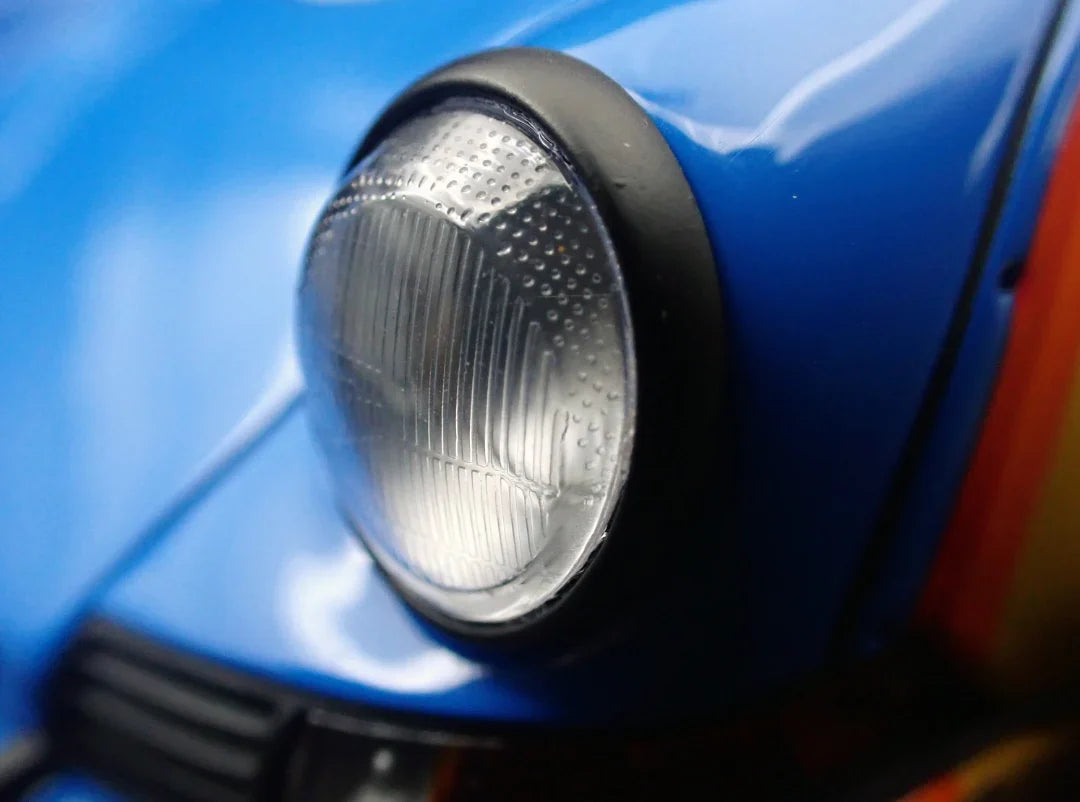 Ignition-Model Porsche 911 F Series Backdate #80 RWB Coupe Yellow & Blue 1:18