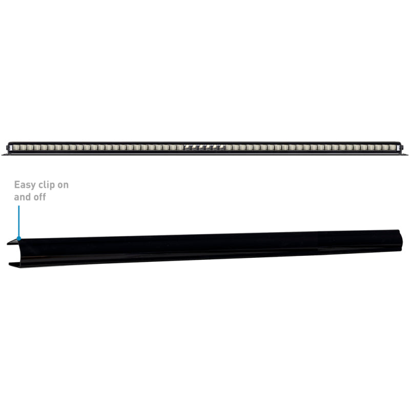 Borne Off-Road Light Bar Cover Single Row 50in Black BNLT-COV-SS50BK