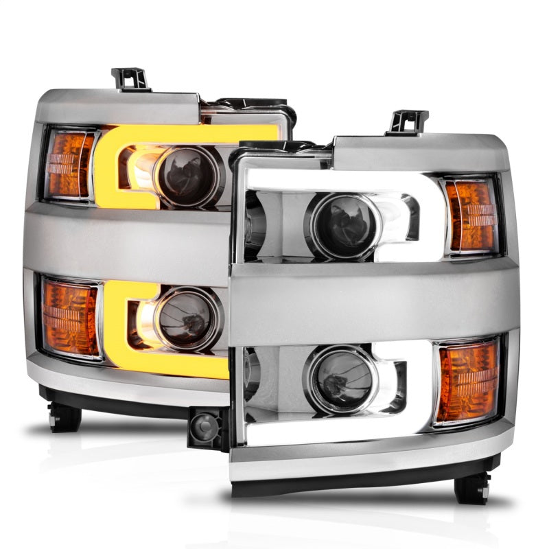 Anzo Projector Headlights 15-17 Chevrolet Silverado 2500HD / 3500HD Chrome