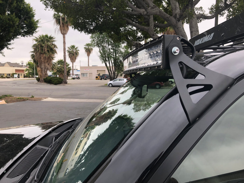 Cali Raised LED Cali Raised 03-24 Toyota 4Runner 52 Curved Led Light Bar Roof Brackets Kit - Brackets W/ 5D Optic O CR2502