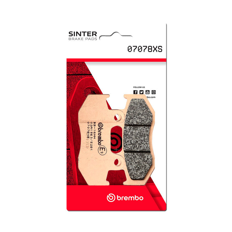 Brembo OE 88-93 Honda CH Spacy, Freeway Fusion 250cc Sinter Brake Pad - Front 07078XS